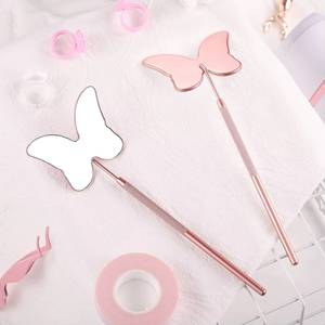 Pinzas de Metal Color Oro Rosa para Extensión de Pestañas, Herramienta de Belleza - Product Image 6