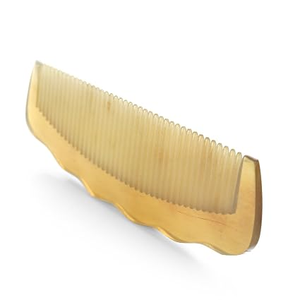 Peigne à cheveux en corne de buffle, meilleure qualité, fait main, peignes en corne de vache naturelle, peigne en corne de bœuf blanc, logo personnalisé, artisanat naturel - Product Image 5