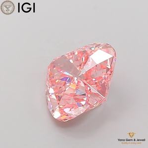 เพชรสีชมพูสดใสระดับ VS1 รูปหัวใจ น้ำหนัก 5.00 กะรัต ผลิตในห้องปฏิบัติการ พร้อมใบรับรอง IGI สำหรับจี้เครื่องประดับสุดหรู - Product Image 4