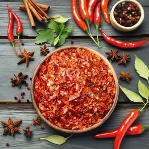 Flocons de piment séché mélangés de qualité supérieure, mélange de piment rouge écrasé épicé, assaisonnement aromatique naturel, idéal pour la cuisine, la pâtisserie et la gastronomie - Product Image 2