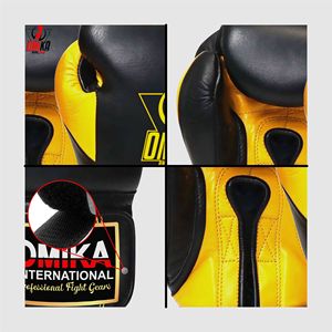 Guantes de Boxeo OMIKA Personalizados OEM, Profesionales, Ligeros, de Cuero Premium, con Correa de Muñeca Ajustable y Transpirables - Product Image 3