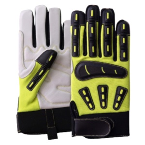 ถุงมือช่างงานหนัก ทนทาน หนังวัวแท้ เสริมความแข็งแรง บุด้วยผ้าฝ้าย นุ่ม ยืดหยุ่น ทนแรงกระแทก ทนความร้อน ฉีด TPR - Product Image 1