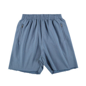Men's Casual Cotton <b>Shorts</b> Elastic Waist Breathable Quick Dry <b>Zipper</b> Pocket Sports <b>Shorts</b> - Product Image 1
