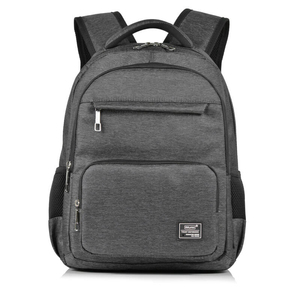 Minimalist Oxford Laptop <b>Backpack</b> with Water Resistance 20-39L Unisex Shoulder Straps Zipper Closure Softback Design - Product Image 3