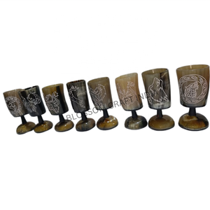 Copa de cuerno vikingo para beber hecha a mano al mejor precio, copa de cuerno de buey de búfalo pulido para hidromiel, estilo Animal náutico para tiendas - Product Image 3