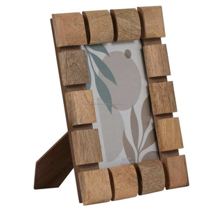 Cadre photo en bois naturel, design multi-thèmes, personnalisation du logo disponible, décoration pour la maison et la table, présentoir d'images - Product Image 3