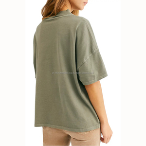 Top personalizado de algodón con cuello falso para mujer - Product Image 2