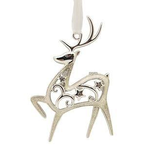 Adornos Navideños Creativos Hechos a Mano de Metal con Forma de Reno, Decoración Festiva para Colgar en el Árbol de Navidad, Decoración Festiva para el Hogar - Product Image 4