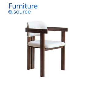 Modern Wooden Dining <b>Chairs</b> <b>Linen</b> Upholstered Cushion Solid Wood Frame Home Furniture for Kitchen Restaurant for Hotels - Product Image 1