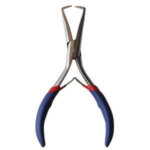 Pince à extensions capillaires en acier inoxydable durable pour le sertissage de micro-anneaux et le réglage délicat des perles - Product Image 1