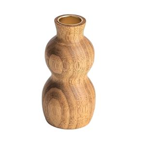 Bougeoir de table décoratif en forme de boule ronde en bois Mangue Meilleure vente Nouveau design Petit bougeoir de Noël - Product Image 1