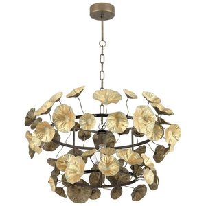 Lámpara de techo redonda contemporánea de latón hecha a mano para la decoración interior de la sala de estar. - Product Image 2