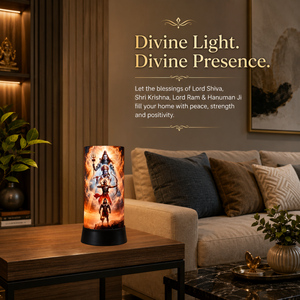 Shiva Krishna Ram Hanuman LED Table Lamp Divine Glow Spiritual <b>Night</b> <b>Light</b> Home Decor Bedside Meditation Pooja Gift Lamp - Product Image 4