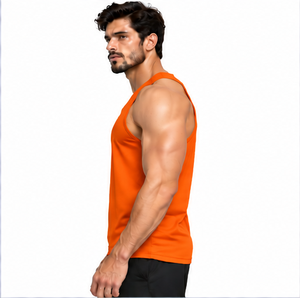 Custom Mens Tank <b>Top</b> High Quality Cotton Sleeveless T Shirt Summer Casual Fitness Gym <b>Vest</b> <b>Oversized</b> Streetwear Plus Size OEM OD - Product Image 6