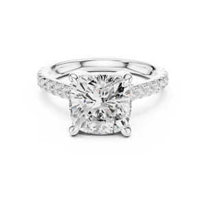 Anillo de Compromiso de Lujo Aries Jewel para Mujer, con Diamante Cultivado en Laboratorio de Corte Redondo, Certificado IGI, Chapado en Oro, Modelo AJR-1919 - Product Image 1