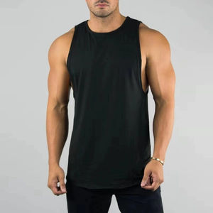 Camiseta sin mangas de punto transpirable para hombre, para gimnasio, entrenamiento, culturismo, fitness, talla grande, ajustada, para verano - Product Image 4