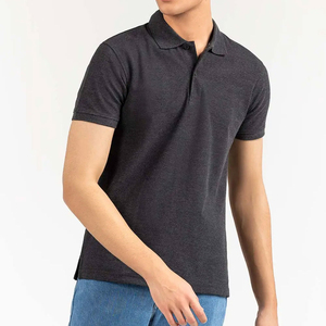 เสื้อโปโลผู้ชายสีพื้น แขนสั้น ผ้าคอตตอนปิเก้ ทรงปกติ สไตล์ลำลอง สีเขียวมะกอก ดีไซน์กระดุม ถักทออย่างดี ปี 2026 - Product Image 6