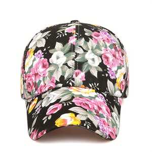 Casquette de baseball à imprimé floral unisexe, réglable, respirante, en coton et polyester, décontractée, printemps-été - Product Image 3