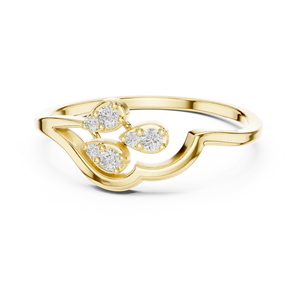 Anillo de Lujo de Oro Sólido de 14K para Mujer con Diamante Natural de Corte Brillante Redondo, Anillo de Compromiso y Boda Diamtrendz - Product Image 1