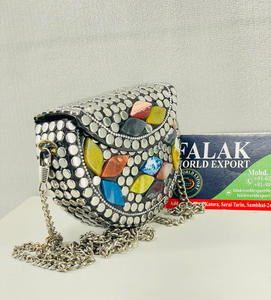 Pochette à bandoulière de luxe pour femmes Unique Metal Cage Purse Compact & Trendy Evening Purse de Falak World Export - Product Image 4