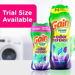 น้ำยาเพิ่มกลิ่นหอมในน้ำซักผ้า Gain Odor Defense กลิ่น Super Fresh Blast ขนาด 21.1 ออนซ์ 2 in 1 ให้ความสดชื่นพร้อมปกป้องจากกลิ่นไม่พึงประสงค์ - Product Image 5