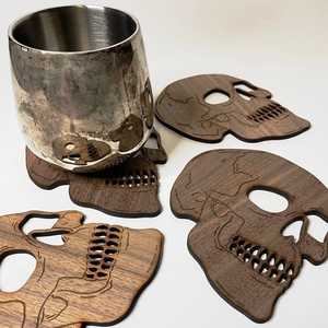 Modern Round Wooden Coasters 300 Mm Non Slip <b>Mats</b> & Pads - Product Image 6