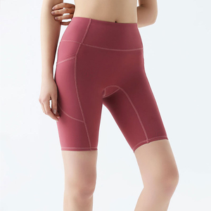 Shorts de Yoga Transpirables, Ecológicos, Ligeros, de Secado Rápido, Alta Elasticidad, Cintura Alta, Leggings Deportivos Sólidos para Gimnasio - Product Image 3