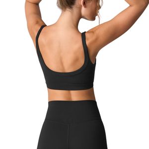 เสื้อชั้นในกีฬาสำหรับผู้หญิง ออกกำลังกาย ฟิตเนส โยคะ ไร้ตะเข็บ ยืดหยุ่น กระชับ รองรับท่าทาง รับผลิตตามแบบ พร้อมโลโก้ OEM ขายส่ง - Product Image 2