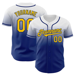 เสื้อซอฟต์บอลพิมพ์ลายแบบซับลิเมชั่นล่าสุด ชื่อทีมของลูกค้าเอง แขนสั้น ติดกระดุม เสื้อเบสบอลแบบสั่งทำ - Product Image 1