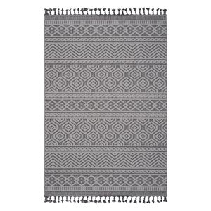 Set di Tappeti Geometrici 8X10 Grigio/Bianco per Interni/Esterni - Product Image 1