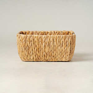 Meilleure vente de jacinthe d'eau tendance européenne de haute qualité panier de rangement tissé à la main panier décoratif bon marché pour l'organisation de la maison - Product Image 5