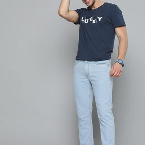 เสื้อยืดผู้ชาย เสื้อยืดพิมพ์ลายดอกไม้ แขนสั้น คอกลม ทรงเข้ารูป สไตล์ลำลอง ผ้าคอตตอนเจอร์ซีย์ - Product Image 1