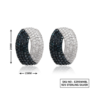 2.20 Cttw Brown Diamond <b>Stud</b> <b>Earrings</b> 925 Sterling <b>Silver</b>, Round Cut Natural Diamond <b>Earrings</b> for Women, Push Back - Product Image 4
