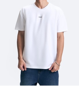 เสื้อยืดคอตั้งทรงหลวมสไตล์ลำลองสำหรับผู้ชาย รุ่นซัมเมอร์ 2026 ผ้าทวิลล์ น้ำหนัก 120 กรัม สีพื้น แขนสั้น นำเข้าจากต่างประเทศ - Product Image 6