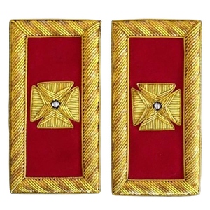 Epaulette de Hombro para Abrigo de Gala de los Caballeros Templarios Antiguos Grandes Comandantes, con Bordado de Lingotes de Oro, Regalia Masónica - Product Image 5
