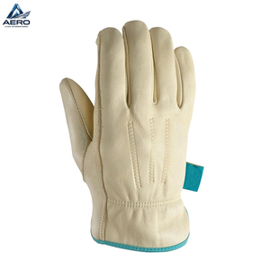 Gants de conducteur en cuir grainé robuste avec paume en daim durable et patch de préhension industrielle améliorée – Nouveauté tendance du meilleur fournisseur - Product Image 3