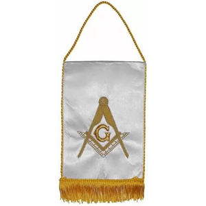 Bandera Personalizada para Mesa de Maestro Masón, en Mezclilla Ecológica, con Bordado 3D, Marca Personalizada - Product Image 4