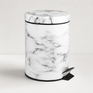 Cubo de Almacenamiento para Baño de Hotel de Lujo, de Acero Inoxidable, con Pedal, Cierre Suave, Capacidad de 12L, Ecológico - Product Image 3