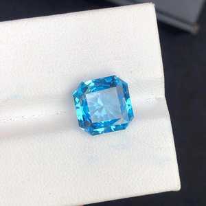 Topacio Azul Suizo, Corte Octogonal Escalonado, Piedra Natural Suelta de Alta Calidad para Coleccionistas - Product Image 1