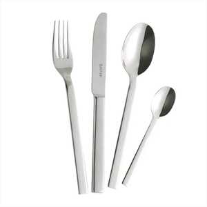 Nouvel ensemble de cuillères à salade en acier inoxydable écologique, design poli, compatible lave-vaisselle - Product Image 5