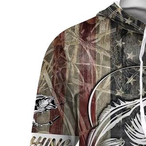 Sudadera con Capucha Deportiva Ligera con Logotipo Frontal Personalizado, Diseño en Blanco, Spandex/Algodón, UPF 50, Transpirable, de Secado Rápido, para Pesca - Product Image 4