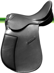 Sillín de caballo de salto inglés personalizable de alta calidad, asiento de cuero suave y rodillera de estilo occidental para montar a caballo - Product Image 4