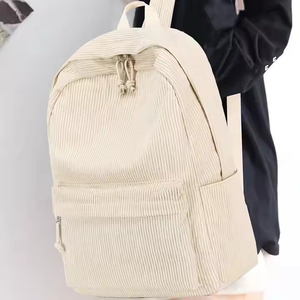 <b>Back</b> <b>Pack</b> Bags Gym Travel School Bag Customized Logo Printing Embroidery Polyester Corduroy Large Capacity Unisex <b>Back</b> <b>Pack</b> Bags - Product Image 5