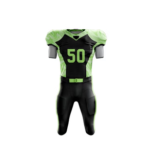 Uniforme de football américain sur mesure pour adultes, réversible, imprimé par sublimation, vêtements de sport en mesh, ensemble pantalon et manches courtes - Product Image 1