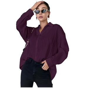 Camisa extragrande para mujer, camisa elegante estilo western, camisa larga para mujer - Product Image 1