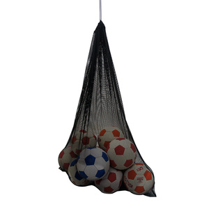 Bolsa de malla negra TSFI con cordón para balones de fútbol, gran capacidad para 10 balones, organizador de equipo deportivo, red de almacenamiento para entrenamiento y práctica - Product Image 2