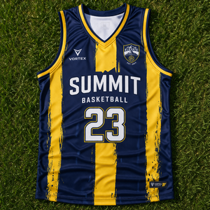 เสื้อบาสเก็ตบอลแบบกำหนดเองสำหรับทีมและลีก แห้งเร็ว ระบายอากาศได้ดี ผ้าโพลีเอสเตอร์ 100% สกรีนชื่อและหมายเลขผู้เล่นแบบซับลิเมชั่น - Product Image 1