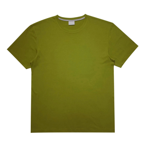 เสื้อยืดแขนสั้นผู้ชาย สีน้ำตาลสนิม คอกลม ทรงปกติ ลำลอง ผ้าถัก สีพื้น - Product Image 3