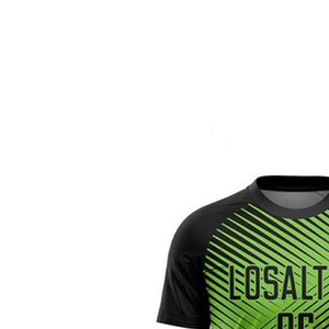 ชุดเสื้อฟุตบอลแบบซับลิเมชั่นสีดำลายเขียว ระบายเหงื่อได้ดี แขนสั้น สำหรับผู้ชาย ชุดทีม - Product Image 2