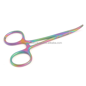 Pinzas Hemostáticas para Mosquitos Rainbow, Acero Inoxidable, Rectas, Certificadas CE, Pinza Médica para Cirugía, Grado Premium - Product Image 1